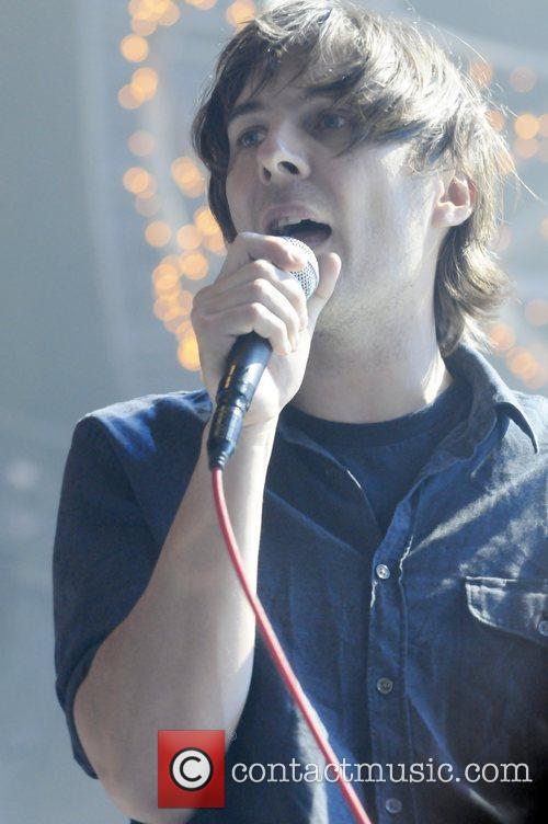 Thomas Mars of Phoenix performing live at the