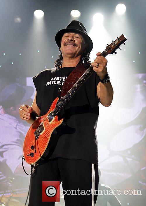 Carlos Santana Performing