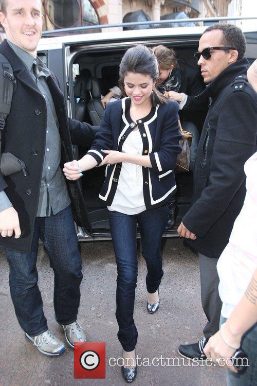 Selena Gomez arriving at the Capital Radio studios.