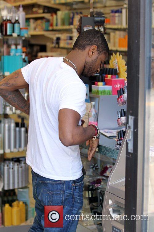 Usher shops for hair styling supplies at The