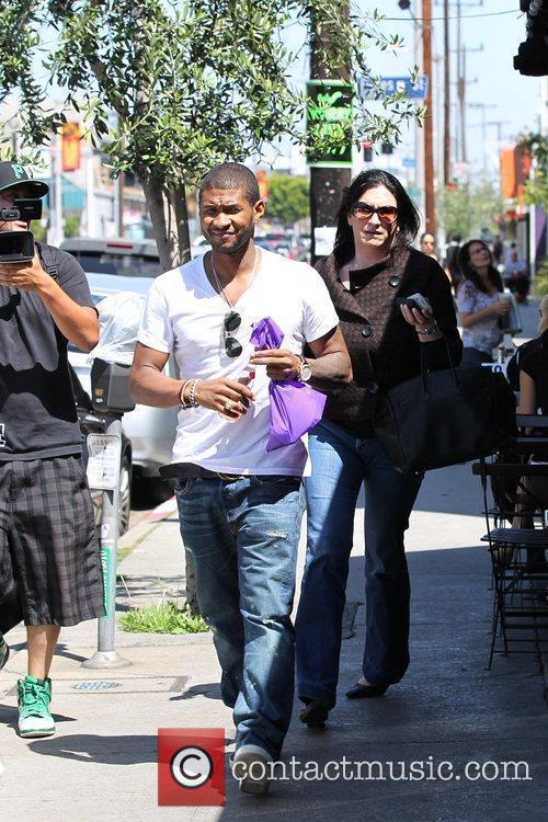 Usher shops for hair styling supplies at The