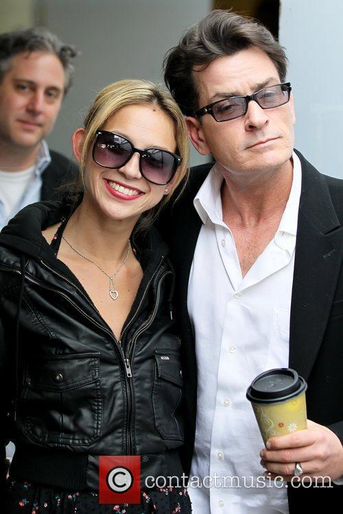 Charlie Sheen and ex girlfriend Natalie Kenly