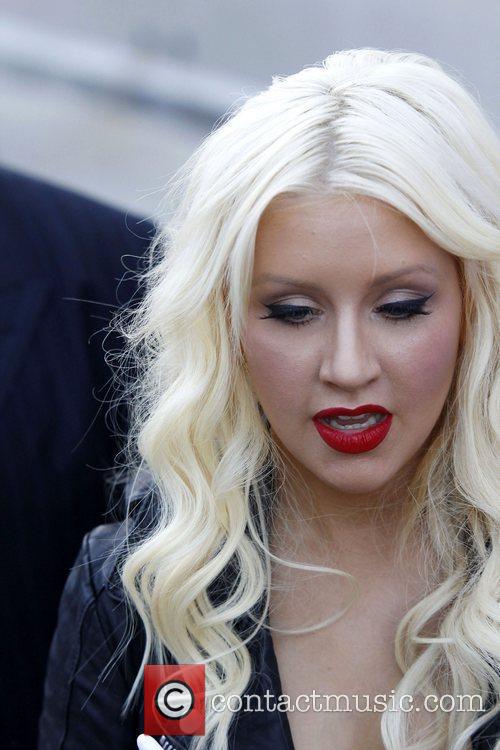 Christina Aguilera after appearing on'Jimmy Kimmel Live'