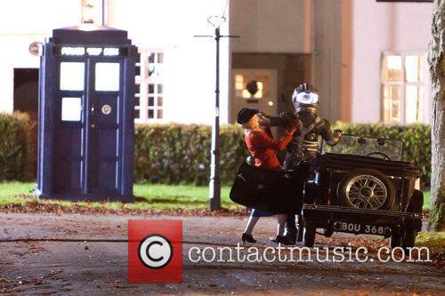 Matt Smith as Doctor Who with Claire Skinner
