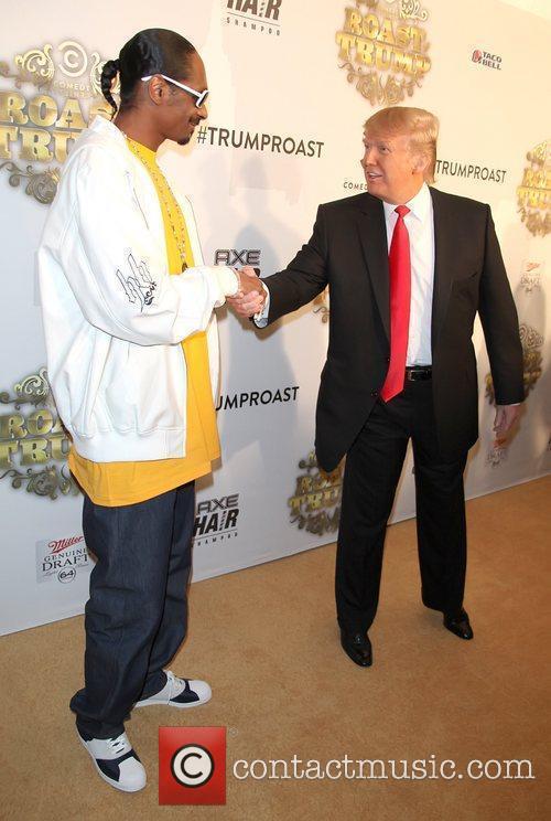 donald trump roast comedy central. Snoop Dogg and Donald Trump