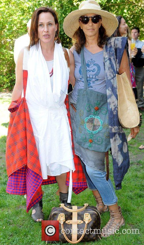 Patricia Arquette and Donna Karan, at the Hamptons | patricia arquette