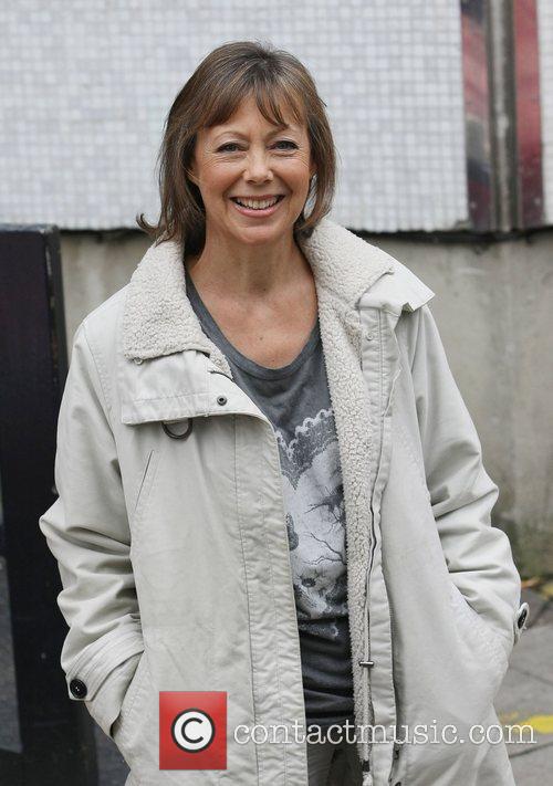 Jenny Agutter Celebrities outside the ITV television studios