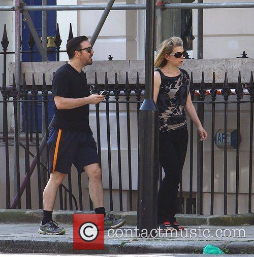 who is ricky gervais girlfriend. Ricky Gervais Gallery