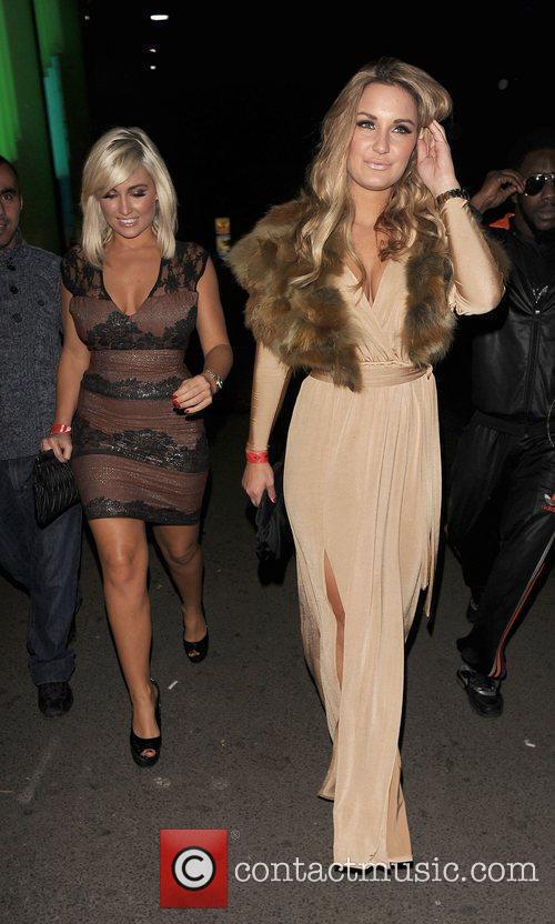 Billie Faiers and Samantha Faiers leaving The Only