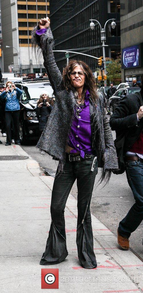 Steven Tyler Visits Letterman