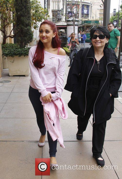 Ariana Grande with her Mom at The Grove