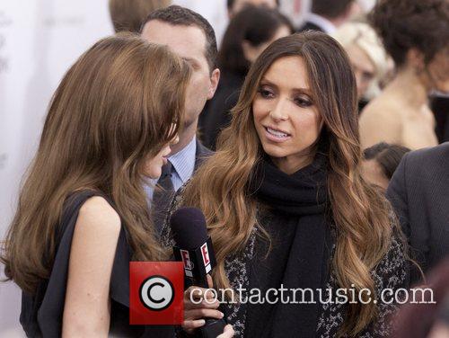Giuliana Rancic interviewing Angelina Jolie on the red