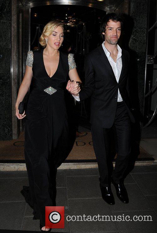 Kate Winslet and Ned Rocknroll at Claridge's Hotel