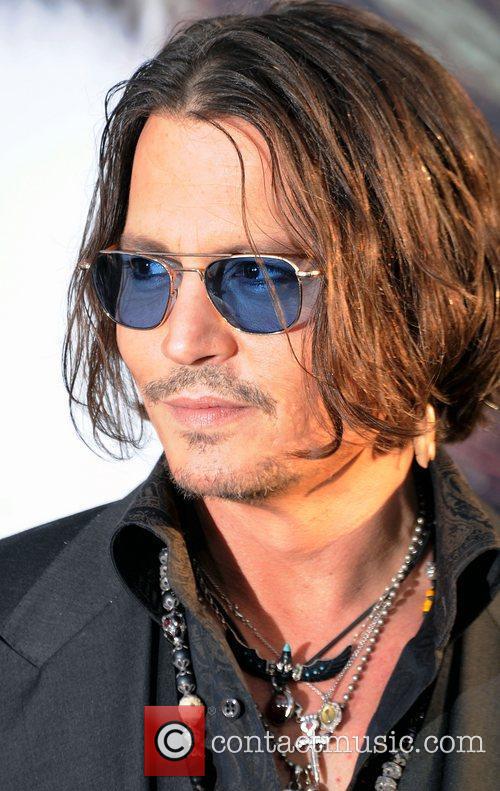 Johnny Depp at Dark Shadows premiere