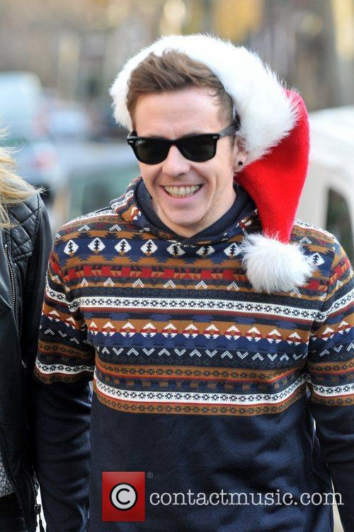 Danny Jones of McFly arriving at Fearne Cotton's