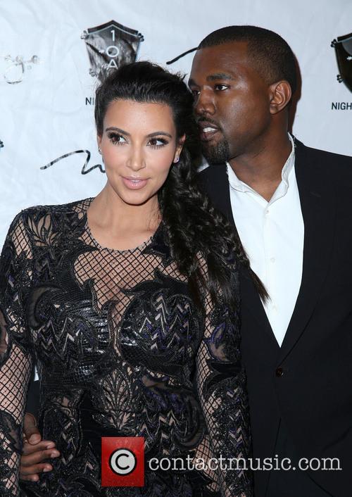 Kanye West and Kim Kardashian