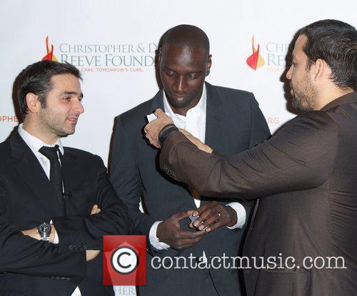 Omar Sy; Olivier Nakache; David Blaine 2012 Christopher & Dana Reeve Foundation's A Magical Evening benefit at Cipriani Wall Street New York City, USA-