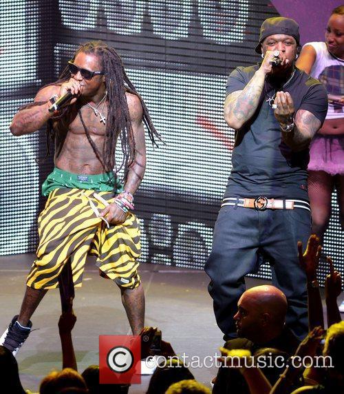 Lil Wayne and Birdman performing live on the...