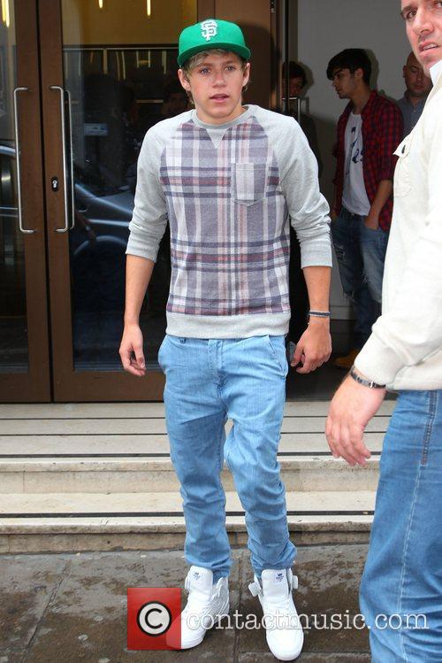 Niall Horan of One Direction leaving the Sony