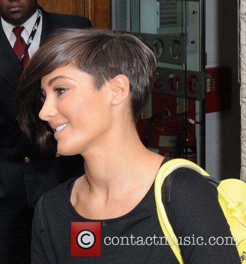 Frankie Sandford from The Saturdays outside the BBC