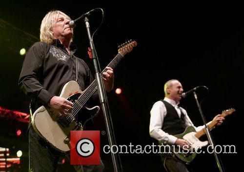 Rick Parfitt and Francis Rossi of Status Quo performing at Liverpool Echo Arena. Liverpool, England