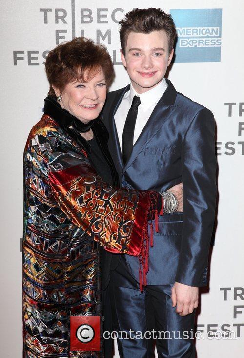 Polly Bergen and Chris Colfer