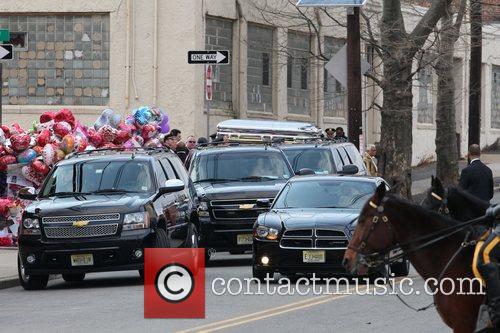 Whitney Houston's casket The funeral of Whitney Houston at the New ...