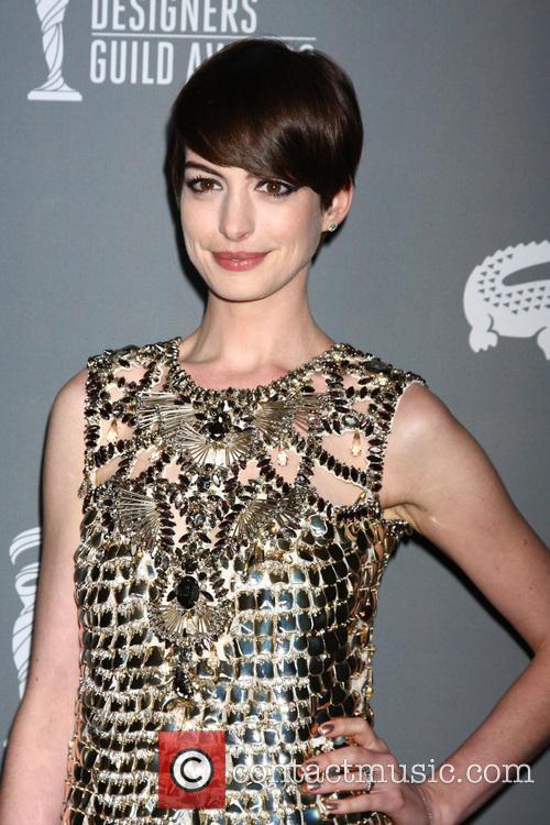 Anne Hathaway - 15th Annual Costume Designers Guild Awards at Beverly HIlton Hotel