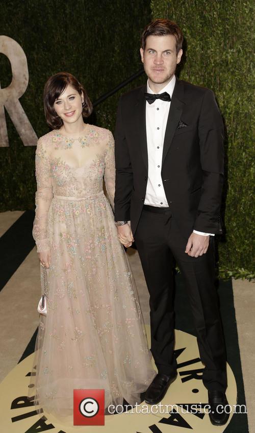 Zooey Deschanel and Jamie Linden at the Oscars