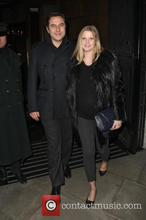 David Walliams and Lara Stone