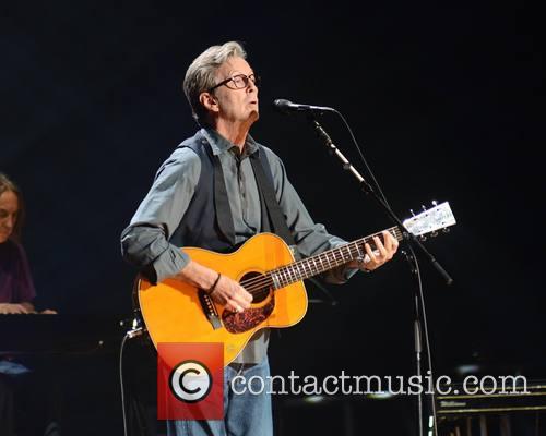 Eric Clapton performing at the O2