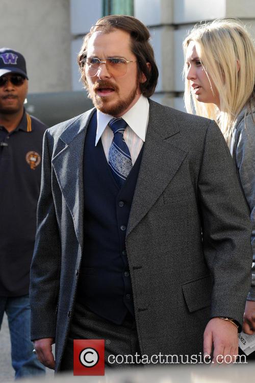 Christian Bale, American Hustle Filming 