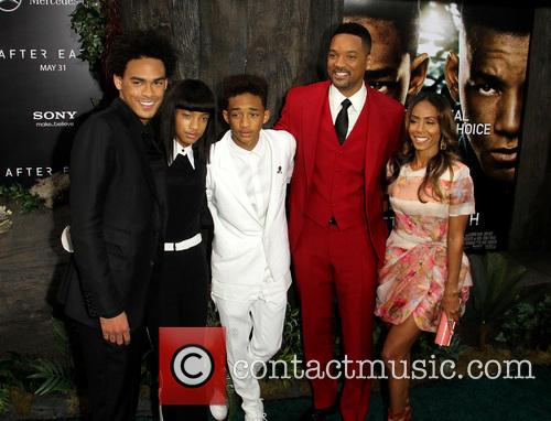 Trey Smith, Willow Smith, Jaden Smith, Will Smith and EARTH at Ziegfeld Theatre