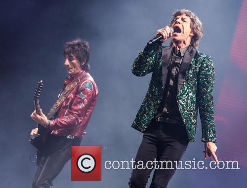 Ronnie Wood, Mick Jagger, Glastonbury