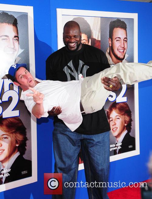 Adam Sandler, Shaquile O'Neil, Grown Ups 2 New York Premiere