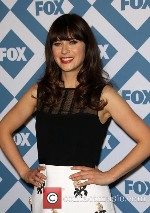 Zooey Deschanel attends the FOX All-Star Party on January 14th