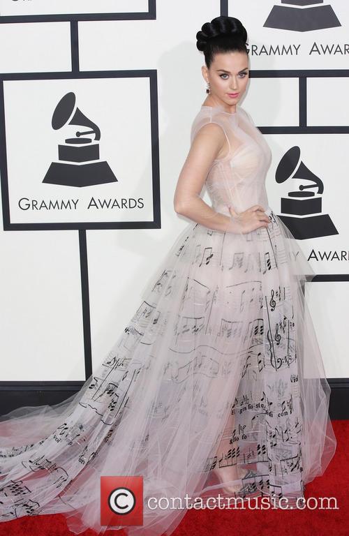 Katy Perry Grammys Music Notes Dress