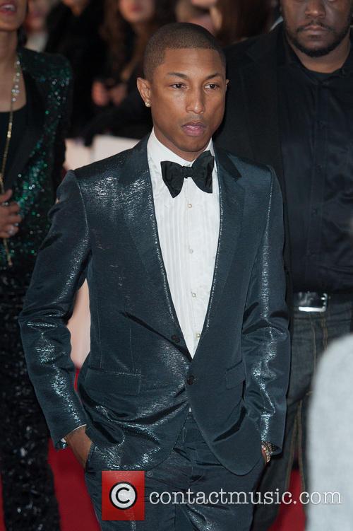 Pharrell Williams at the Brit Awards