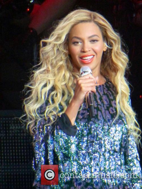 Beyonce performing in London