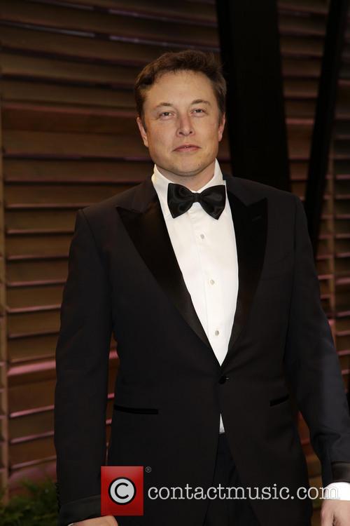 Elon Musk at the 2014 Vanity Fair Oscars party
