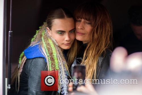 Cara Delevingne and Caroline de Maigret post show