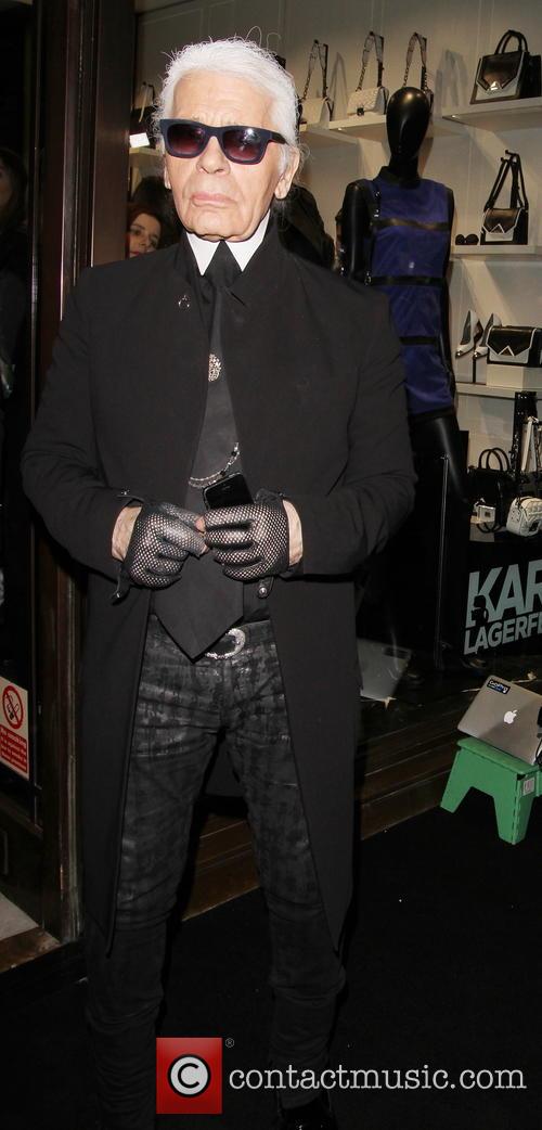 Karl Lagerfeld at his london Store launch