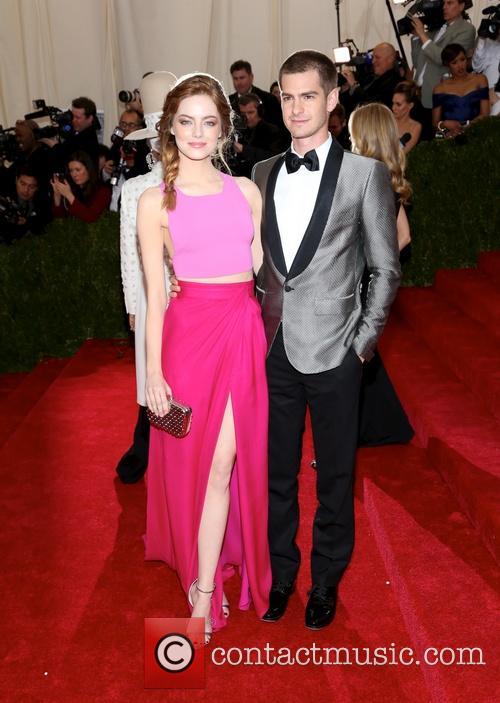 Andrew Garfield and Emma Stone at the Met Ball