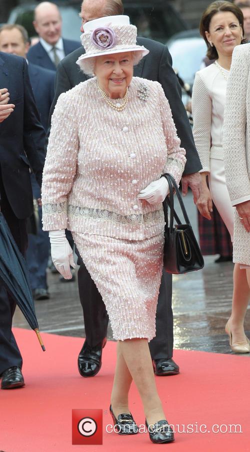 Queen Elizabeth Arrives In Paris