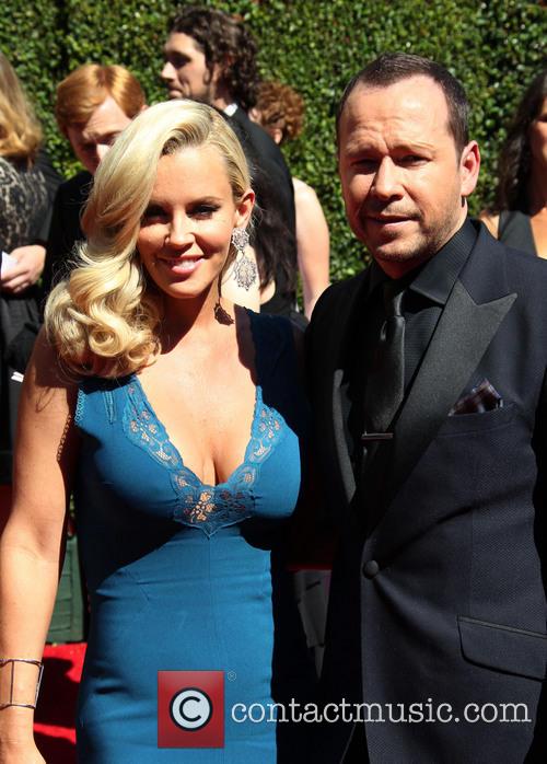The happy couple: Jenny McCarthy and Donnie Wahlberg