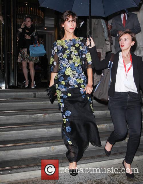 Sophie Hunter leaves the Corinthia hotel in London