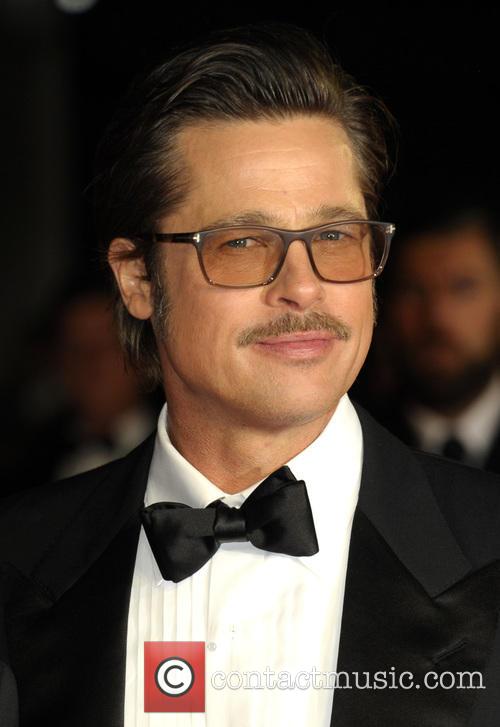 Brad Pitt at 'Fury' premiere