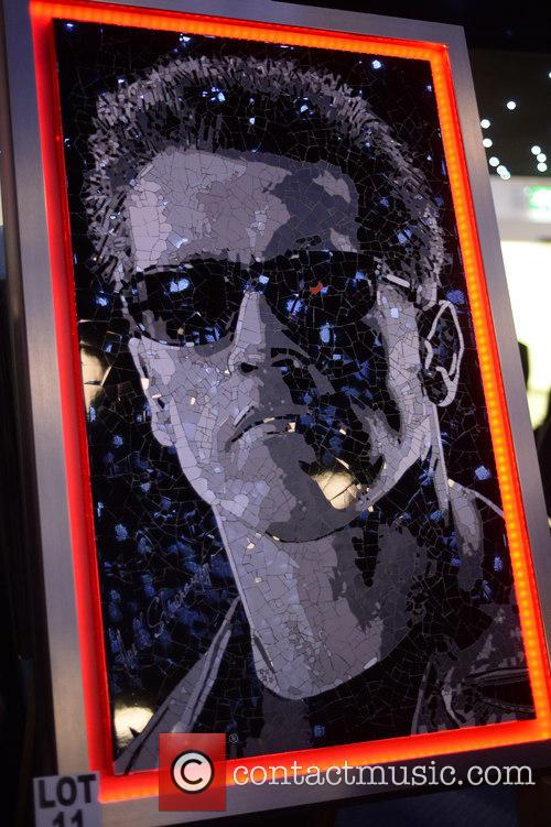 Terminator mosaic at Arnold Schwarzenegger charity event in Leeds