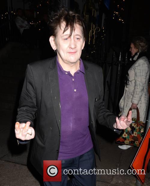 Shane MacGowan on his way to hang out with Bono in Dublin
