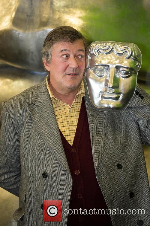 Stephen Fry at the British Academy Film Awards (BAFTA) rehearsal